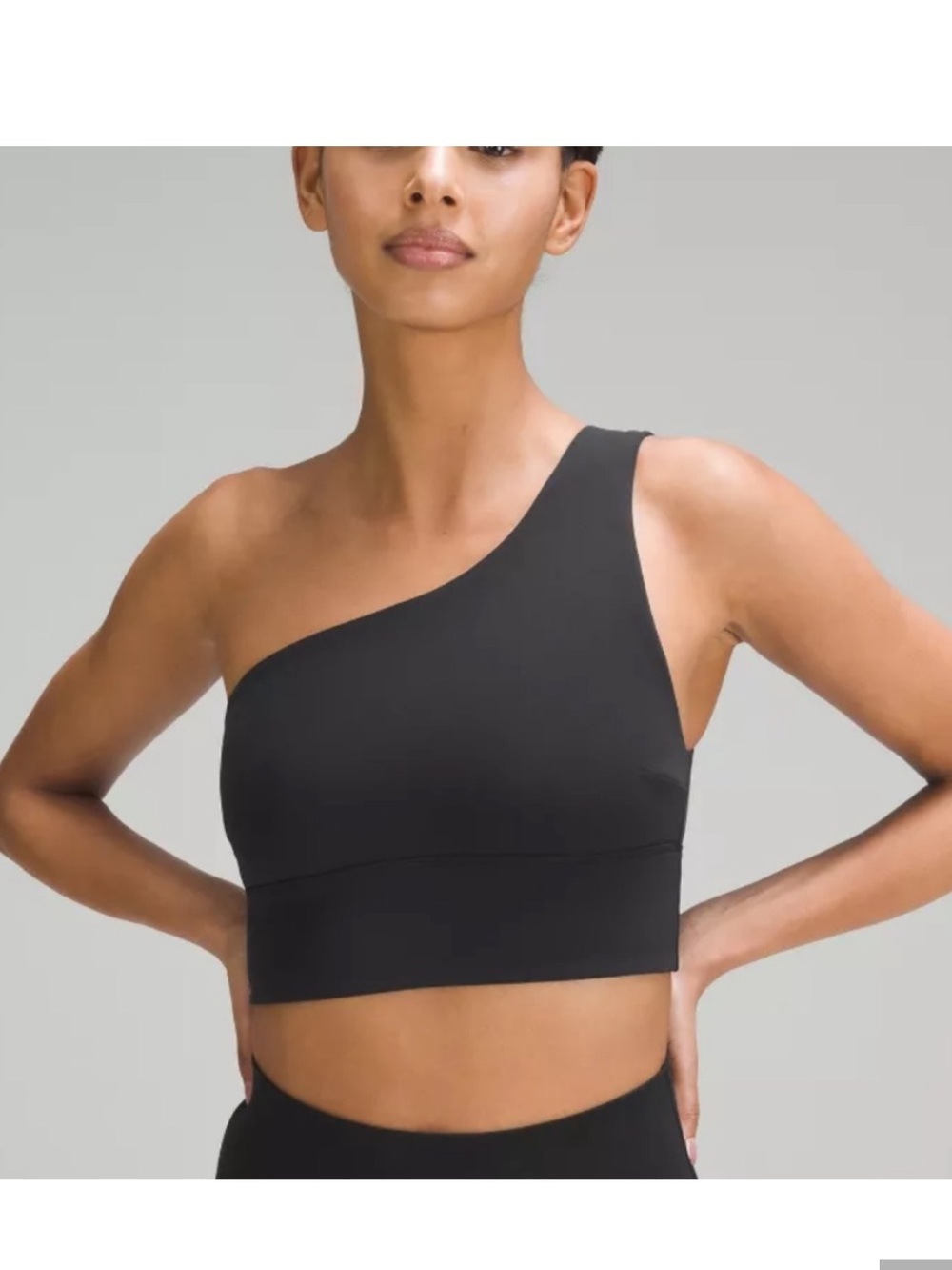 Lululemon One Shoulder Sports Bra Black Size 4